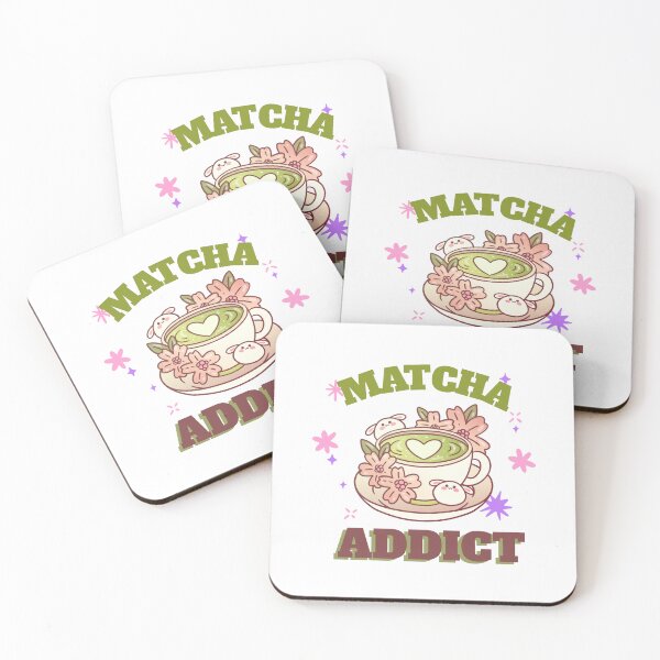 Item preview, Matcha Addict – Cute Matcha Tea Lover Design with Bunnies and Flowers designed and sold by chatzous.