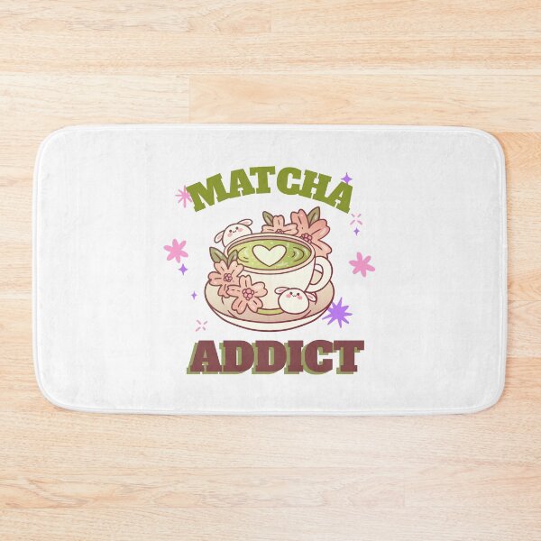 Item preview, Matcha Addict – Cute Matcha Tea Lover Design with Bunnies and Flowers designed and sold by chatzous.