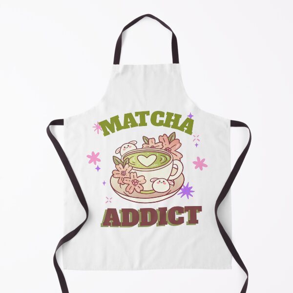 Item preview, Matcha Addict – Cute Matcha Tea Lover Design with Bunnies and Flowers designed and sold by chatzous.