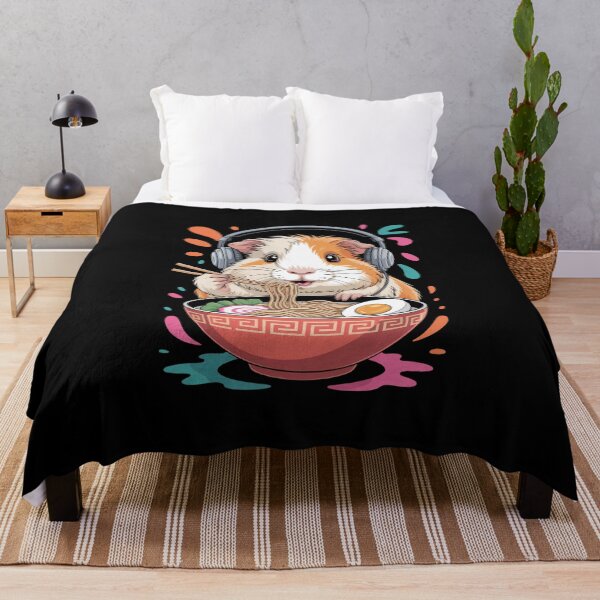 Item preview, guinea pig eats ramen designed and sold by jkrphoto.