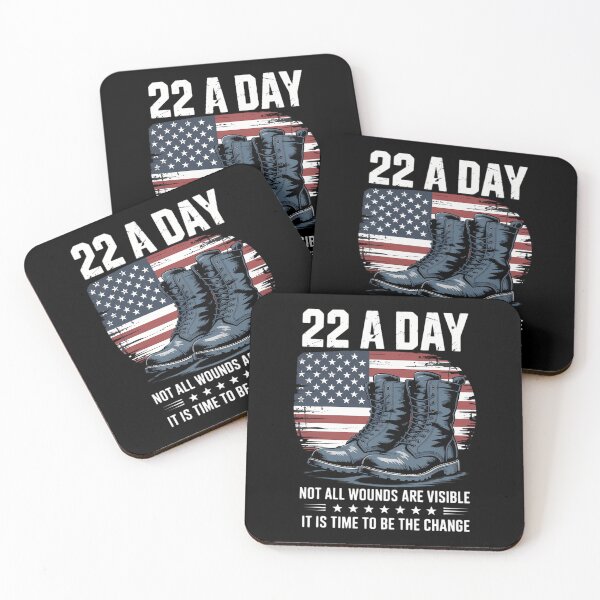 Item preview, Veteran Suicide Awareness 22 A Day designed and sold by tearbytea.