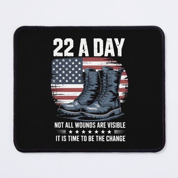 Item preview, Veteran Suicide Awareness 22 A Day designed and sold by tearbytea.