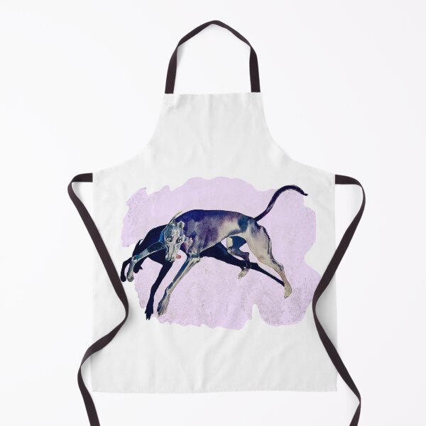 Item preview, A Happy Goofy Greyhound Leaping on a Summer Beach designed and sold by SanaBerzh.