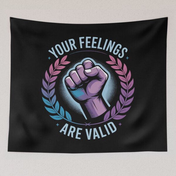 Item preview, Your Feelings Are Valid Depression Help Suicide Prevention designed and sold by tearbytea.