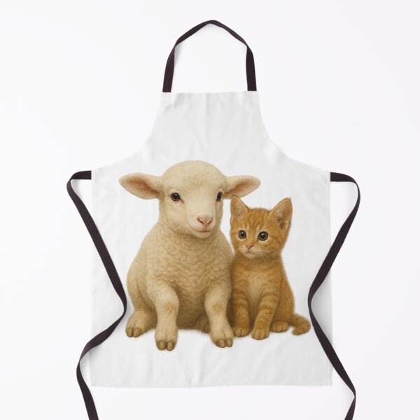 Item preview, Cute Lamb and Kitten – Ultra Realistic Animal Friends designed and sold by BloomOfDesign.