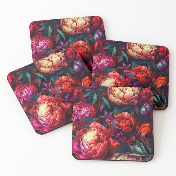 Item preview, Moody Peony Luxury, Dark Romantic Florals designed and sold by helgekerler.