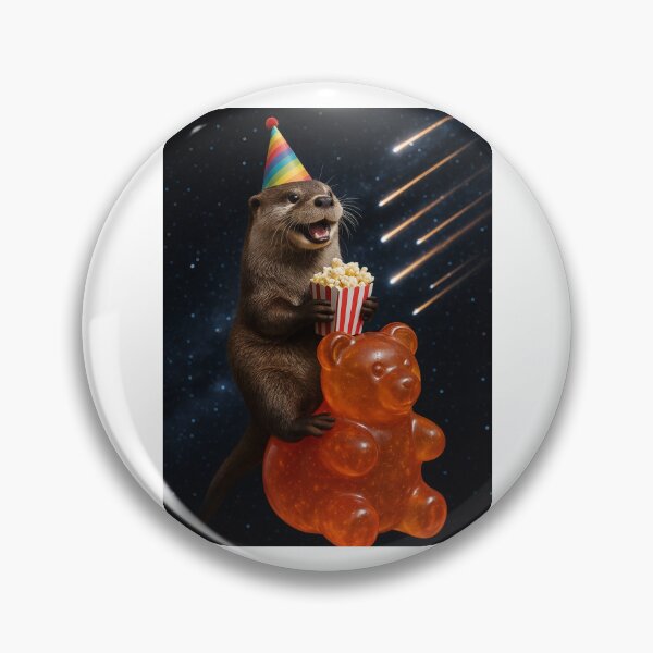 Item preview, Otter in Galaxy gummy bear popcorn happy birthday kawaii gift christmas designed and sold by CheeseBlueprint.