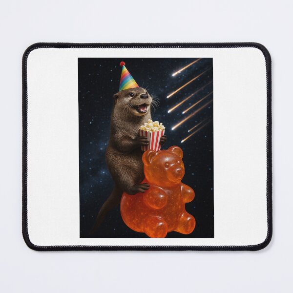 Item preview, Otter in Galaxy gummy bear popcorn happy birthday kawaii gift christmas designed and sold by CheeseBlueprint.