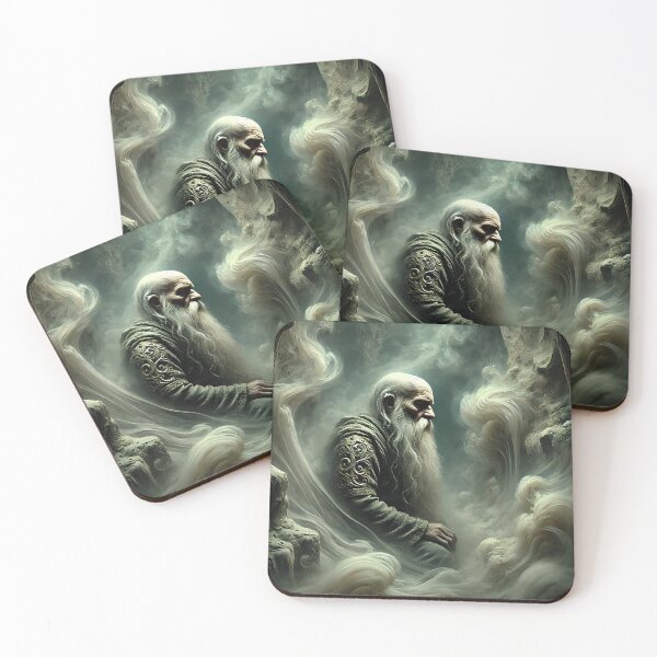 Item preview, "Niping – Norse Dwarf of Silence and Stone | Mythic Fantasy Dvergr Art Print" designed and sold by Umbra666.