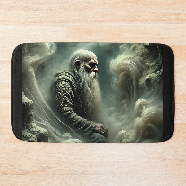 Item preview, "Niping – Norse Dwarf of Silence and Stone | Mythic Fantasy Dvergr Art Print" designed and sold by Umbra666.