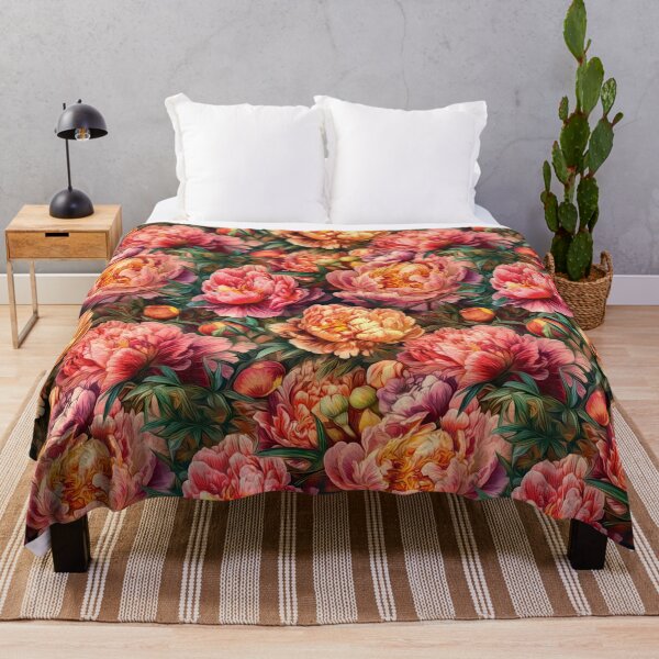Item preview, Timeless Peony Blooms, Vintage Garden Design designed and sold by helgekerler.