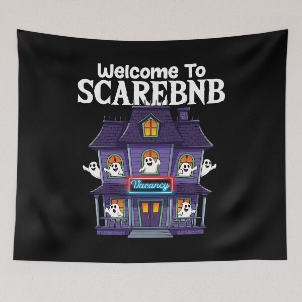 Item preview, WELCOME TO SCAREBNB - GHOST HALLOWEEN designed and sold by KEF Custom.