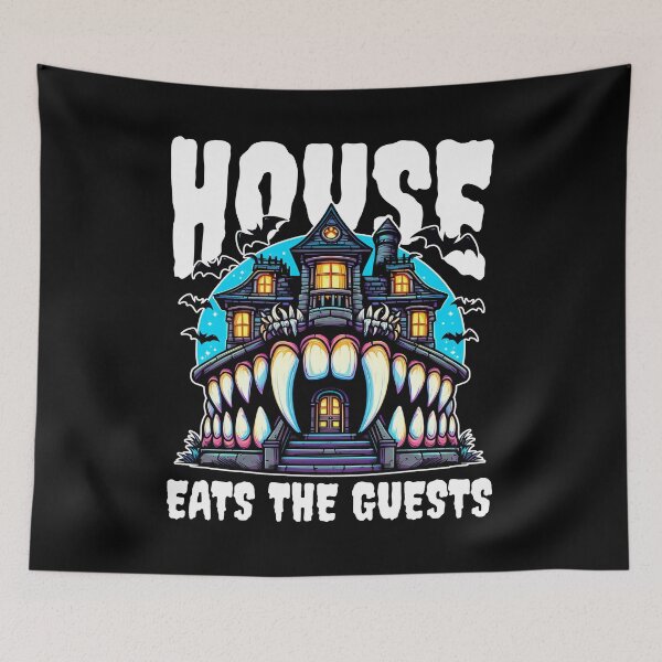 Item preview, THE HOUSE EATS THE GUESTS - HAUNTED HOUSE HALLOWEEN designed and sold by KEF Custom.