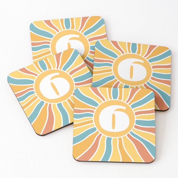 Item preview, 6th Birthday, 6th grade, retro sun, number 6 designed and sold by iclipart.