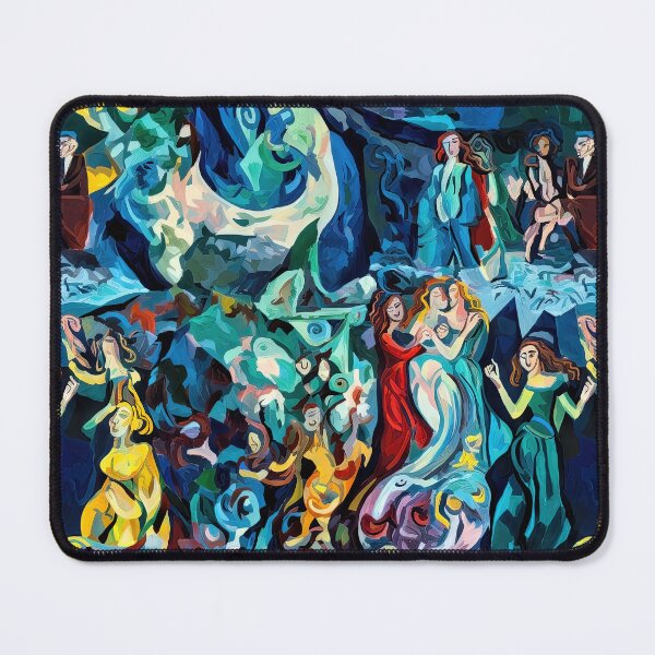 Item preview, Mystical Blue Nibelung, Abstract Opera Art designed and sold by helgekerler.