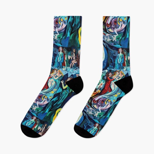 Item preview, Mystical Blue Nibelung, Abstract Opera Art designed and sold by helgekerler.