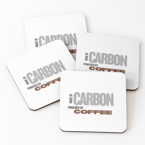 Item preview, Made of Carbon, Powered By Coffee t-shirt designed and sold by microwave-jenny.