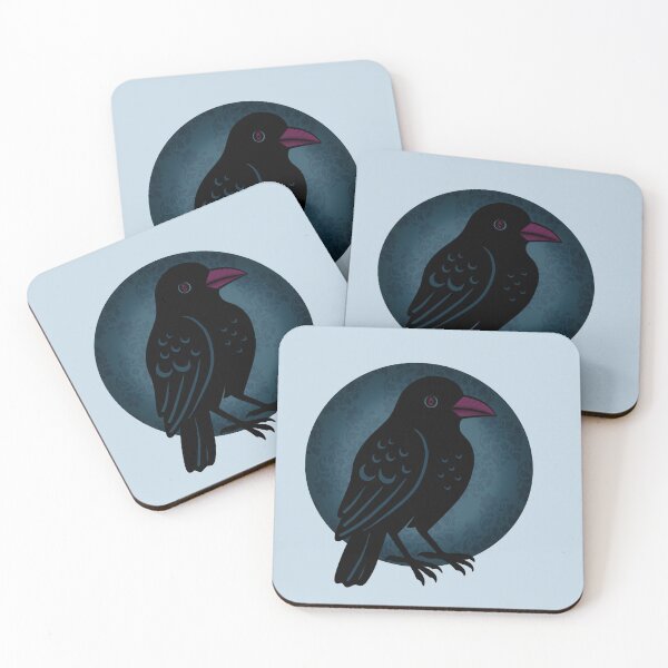 Item preview, Halloween Crow With Background designed and sold by ellealsopaints.