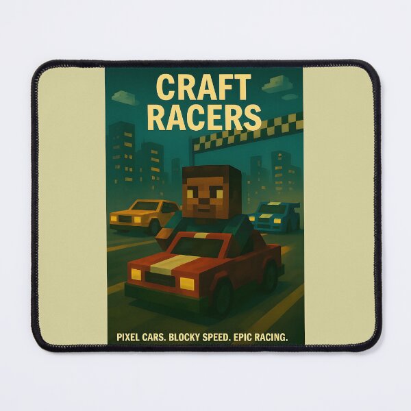 Item preview, Craft Racers – Pixel Speed Parody Print designed and sold by WhisperFrame.