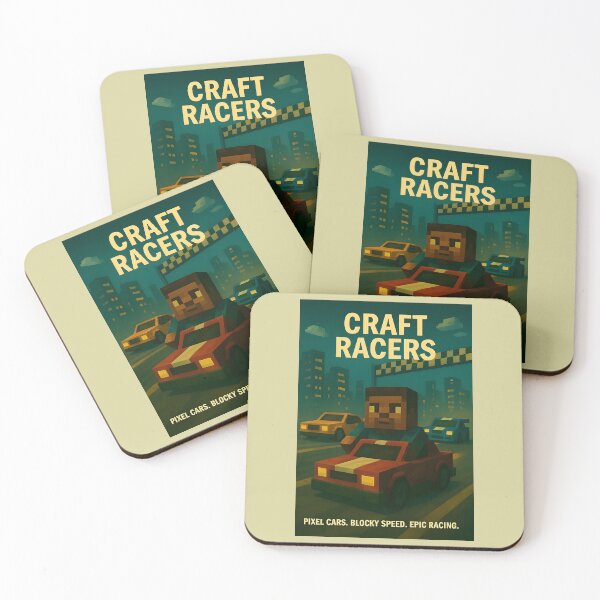 Item preview, Craft Racers – Pixel Speed Parody Print designed and sold by WhisperFrame.