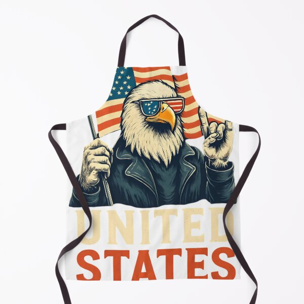 Item preview, Patriotic Bald Eagle – United States Rock Style Illustration designed and sold by DanielULaN Artworks.