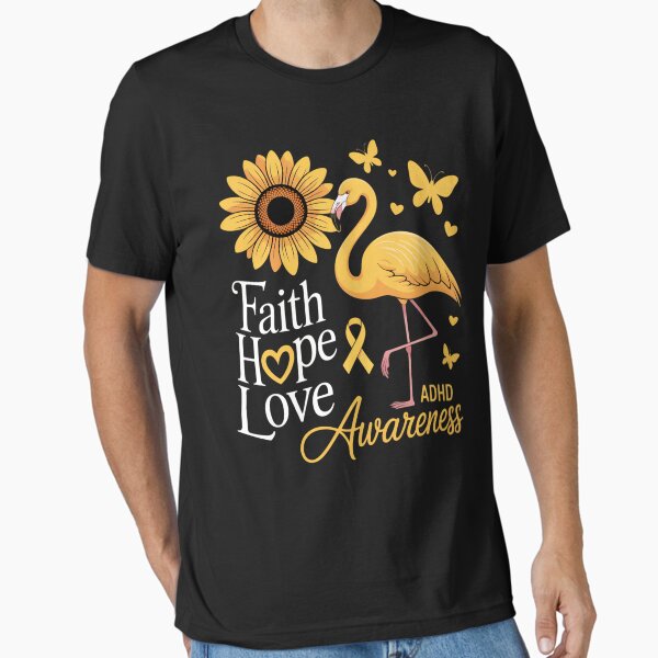 Item preview, Flamingo Faith Hope Love ADHD Awareness designed and sold by waazwee6.