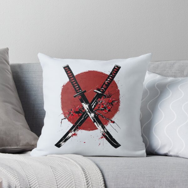 Item preview, Crossed Katanas With Cherry Blossom designed and sold by Aise06.