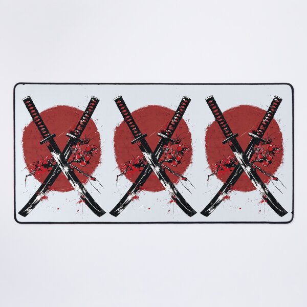 Item preview, Crossed Katanas With Cherry Blossom designed and sold by Aise06.