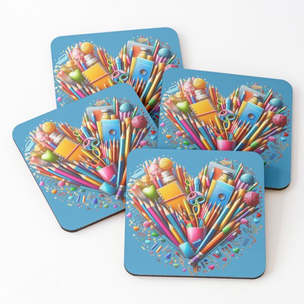 Item preview, Heart of School Supplies PNG, Cute Teacher Appreciation Gift, Student Life Artwork designed and sold by TheGaliyaStudio.