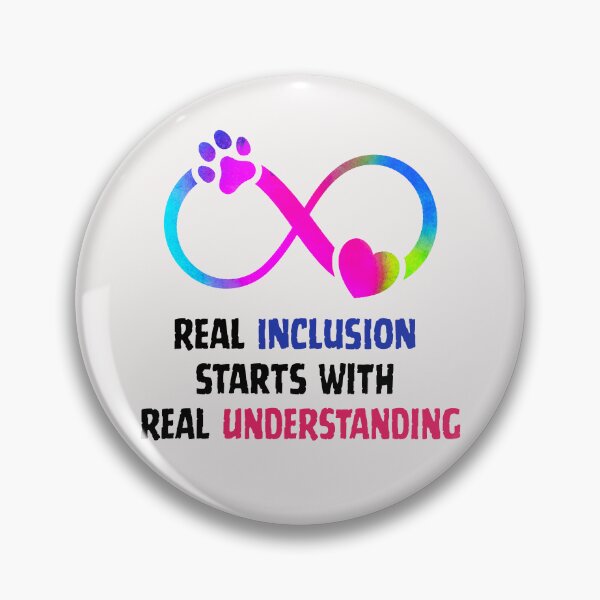 Item preview, Real Inclusion Starts with Real Understanding – Autism Awareness Quote designed and sold by MKShop91.