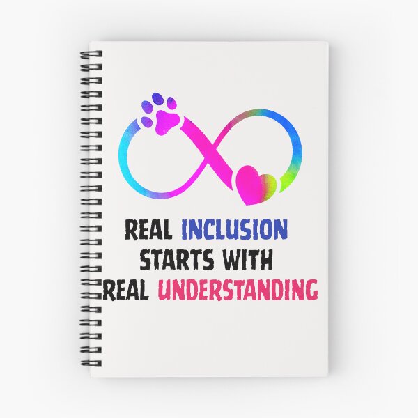 Item preview, Real Inclusion Starts with Real Understanding – Autism Awareness Quote designed and sold by MKShop91.