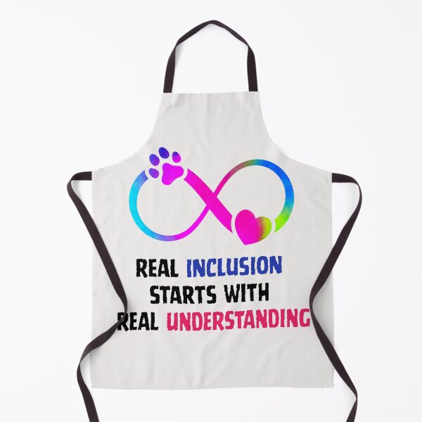 Item preview, Real Inclusion Starts with Real Understanding – Autism Awareness Quote designed and sold by MKShop91.