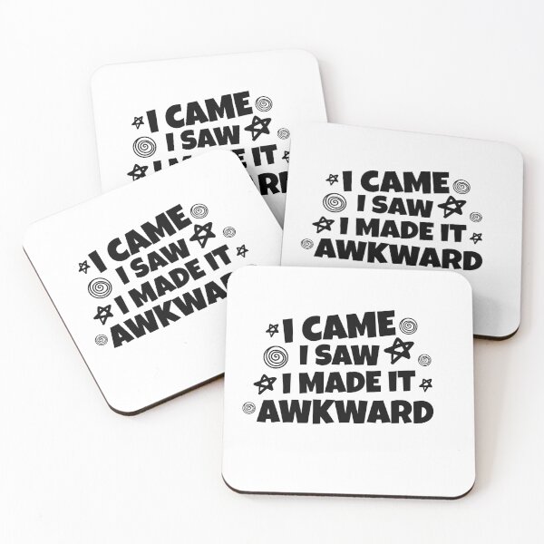 Item preview, I came I saw I made it awkward (white) designed and sold by Shanyacreates.