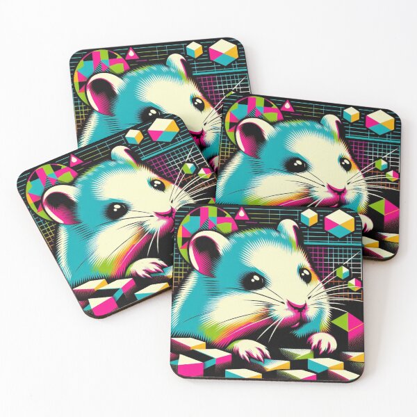 Item preview, Geometric colorful hamster  designed and sold by Dogandesighn.