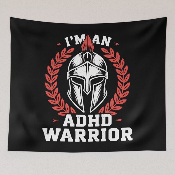 Item preview, Im an ADHD Warrior Attention Deficit Hyperactivity Disorder designed and sold by waazwee6.