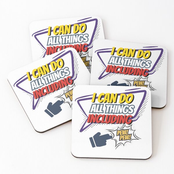 Item preview, I Can Do All Things Including Pew! Pew! designed and sold by GiggleGooods.