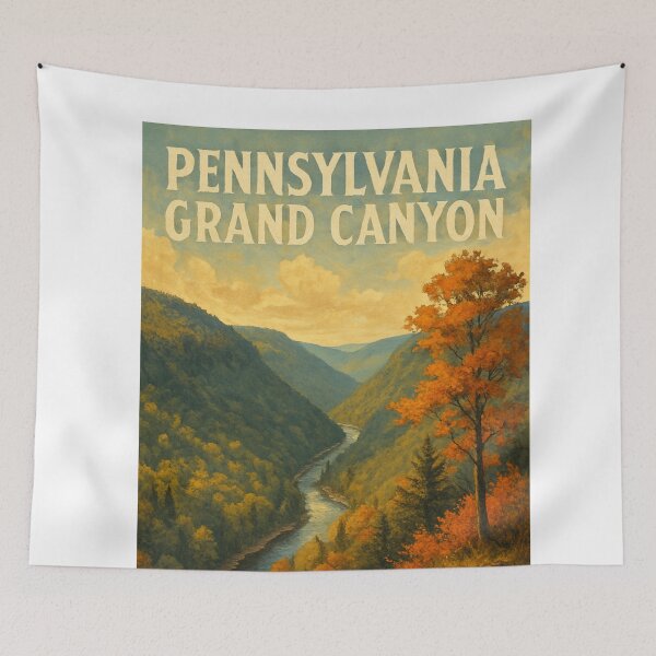 Item preview, Pennsylvania Grand Canyon, Pennsylvania USA – Pine Creek Gorge Autumn View designed and sold by Aryabek.