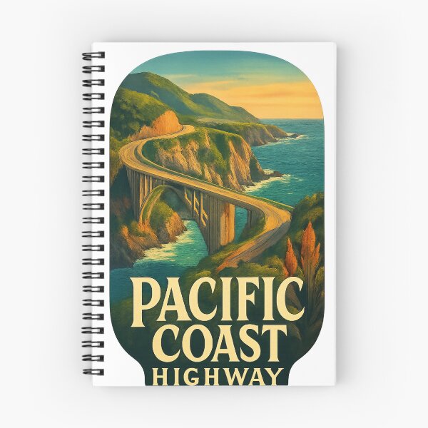Item preview, Pacific Coast Highway, California USA – Coastal Bridge Sunset designed and sold by Aryabek.