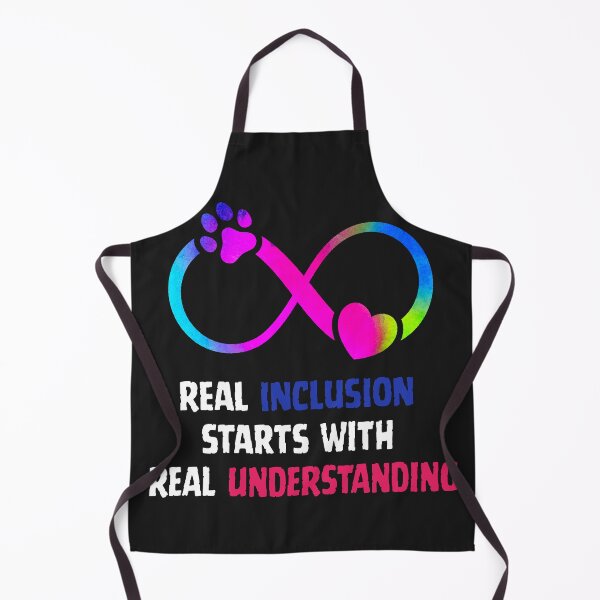 Item preview, Real Inclusion Starts with Real Understanding – Autism Awareness Quote Black designed and sold by MKShop91.