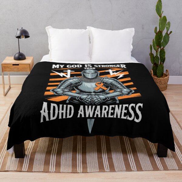 Item preview, My God Is Stronger Than ADHD Awareness designed and sold by waazwee6.