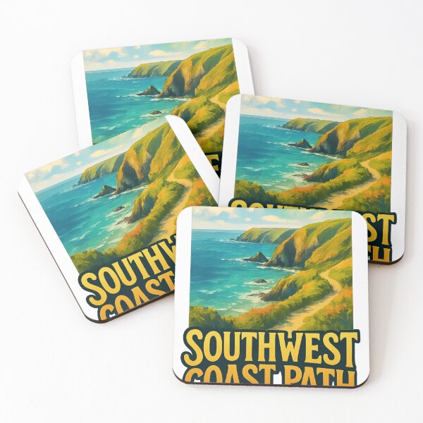 Item preview, Southwest Coast Path, Cornwall England – Cliffside Trail View designed and sold by Aryabek.