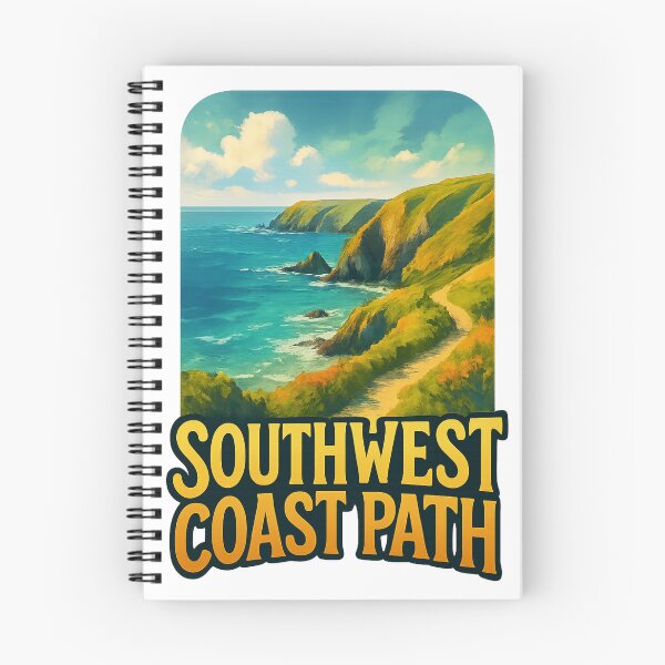 Item preview, Southwest Coast Path, Cornwall England – Cliffside Trail View designed and sold by Aryabek.