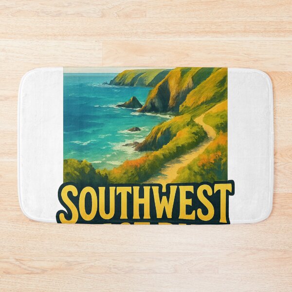Item preview, Southwest Coast Path, Cornwall England – Cliffside Trail View designed and sold by Aryabek.
