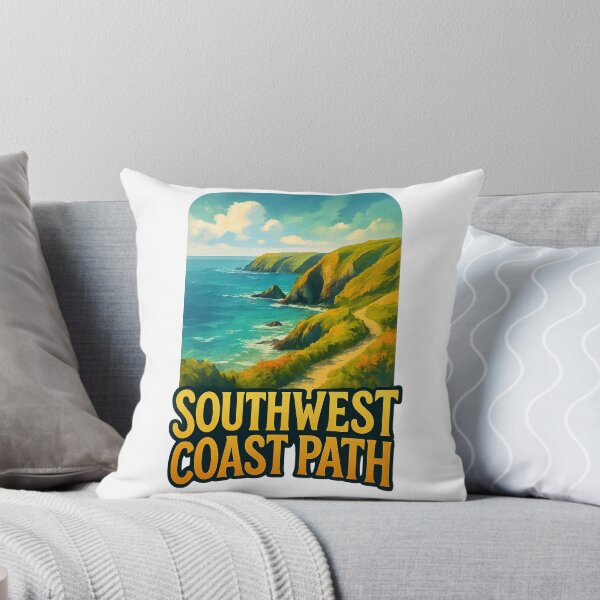 Item preview, Southwest Coast Path, Cornwall England – Cliffside Trail View designed and sold by Aryabek.