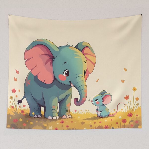 Item preview, Cute elephant with mouse designed and sold by Liekje39.