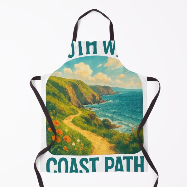 Item preview, South West Coast Path, Cornwall England – Cliffside Trail and Wildflowers designed and sold by Aryabek.
