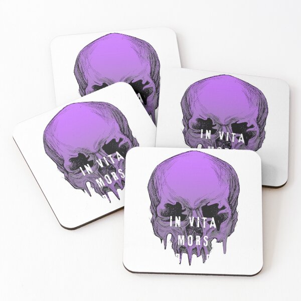 Item preview, Skull with Latin inscription designed and sold by Paper-Knight.