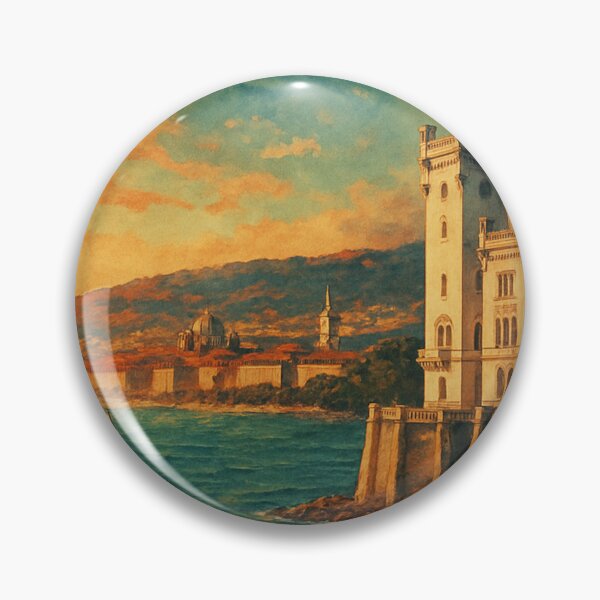 Item preview, Trieste, Italy – Miramare Castle and Adriatic Coastline designed and sold by Aryabek.