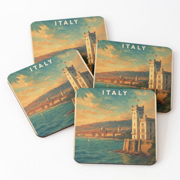 Item preview, Trieste, Italy – Miramare Castle and Adriatic Coastline designed and sold by Aryabek.