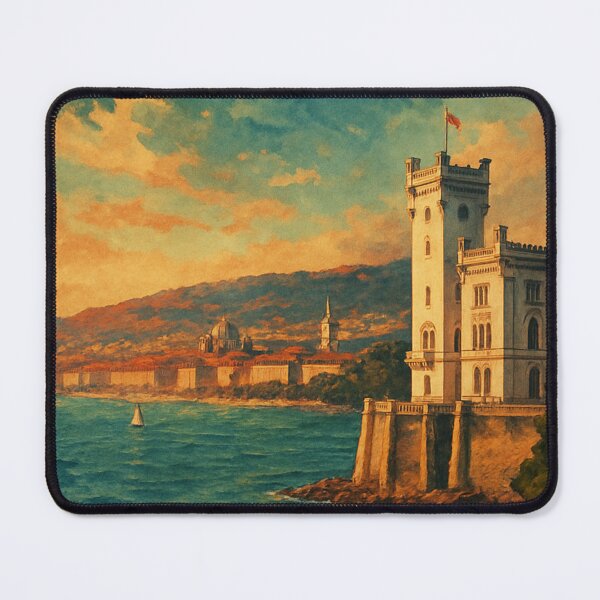 Item preview, Trieste, Italy – Miramare Castle and Adriatic Coastline designed and sold by Aryabek.